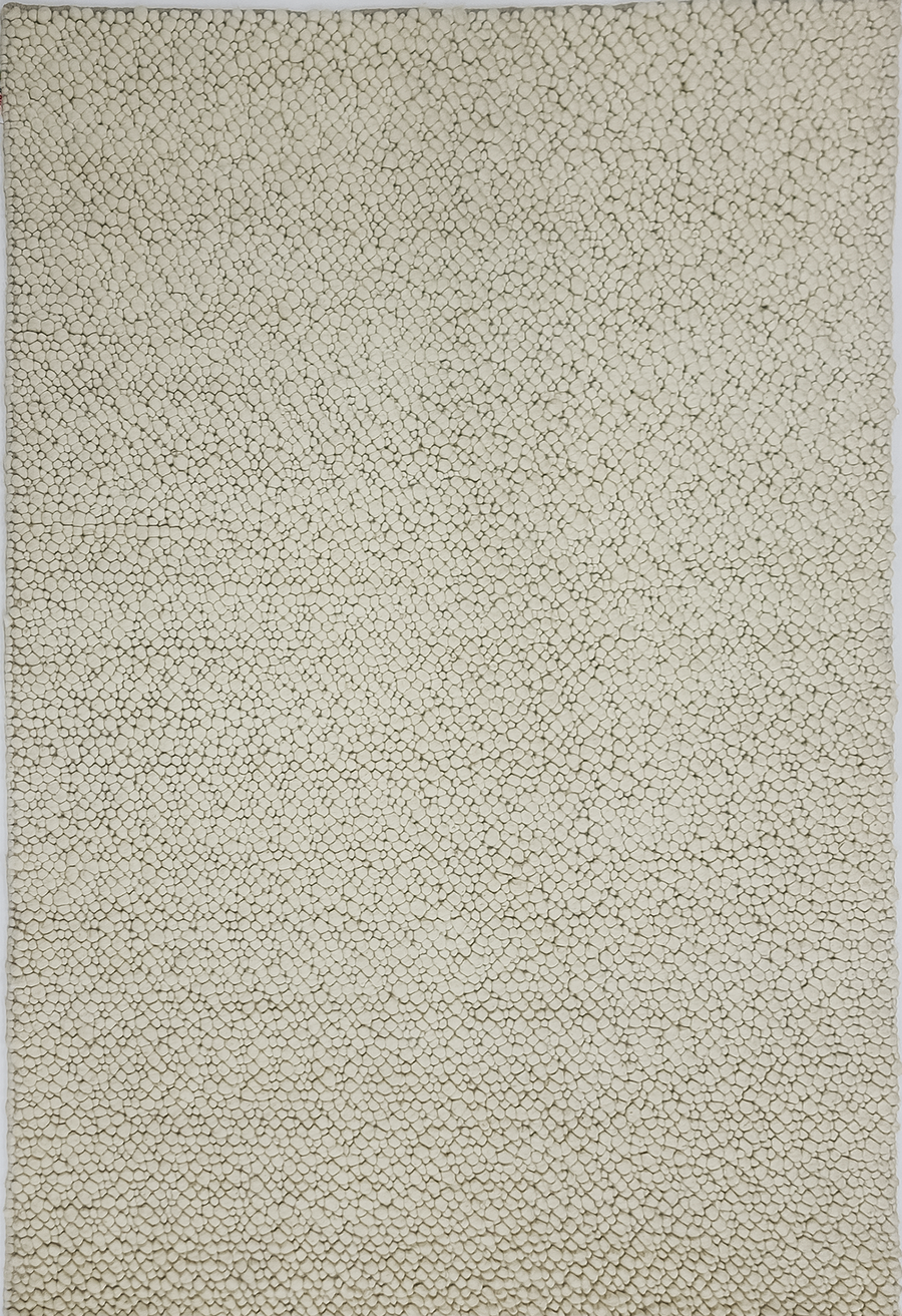Fish eye -Vanilla (Wool rug)