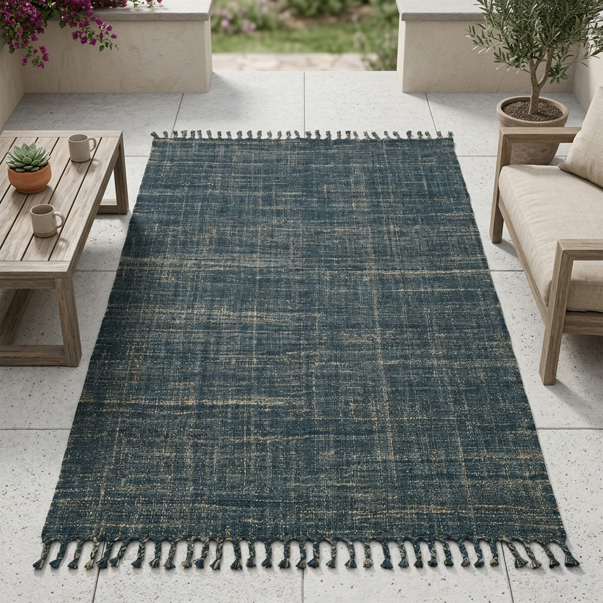 Vegas Jute Indigo