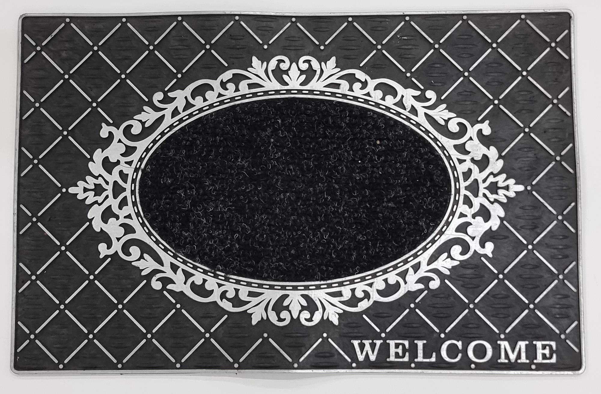 Outdoor PVC Door mat (Welcome D1  Silver)