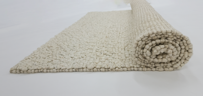 Fish eye -New Vanilla (Wool rug)