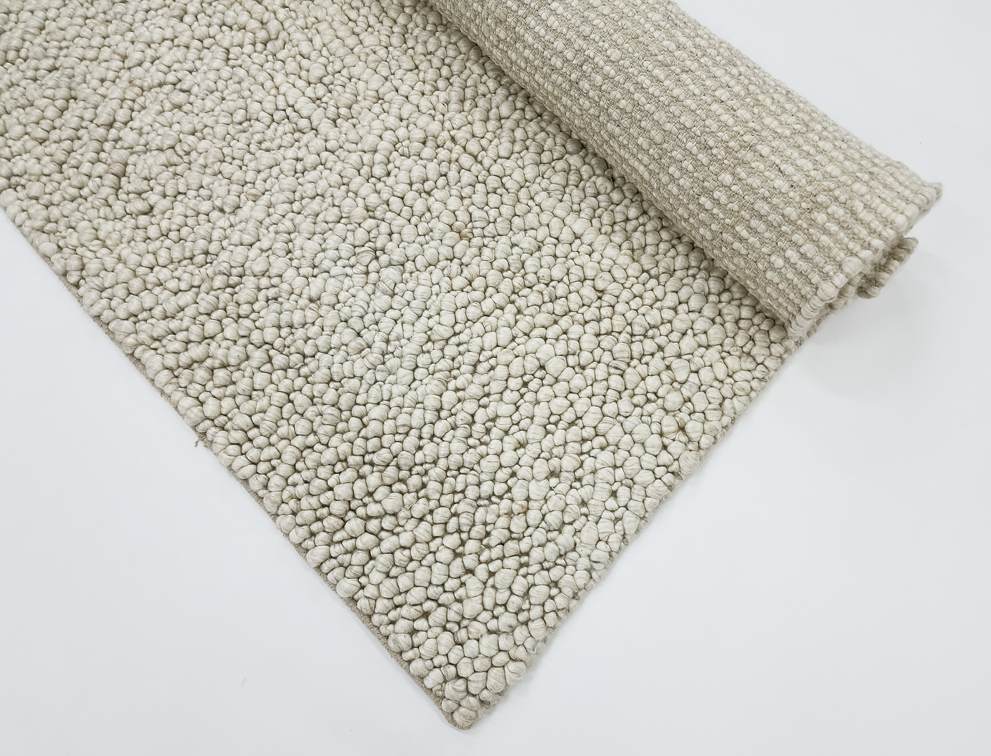 Fish eye -New Vanilla (Wool rug)