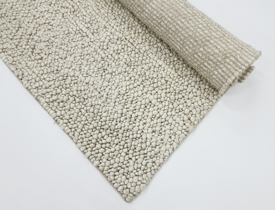 Fish eye -New Vanilla (Wool rug)