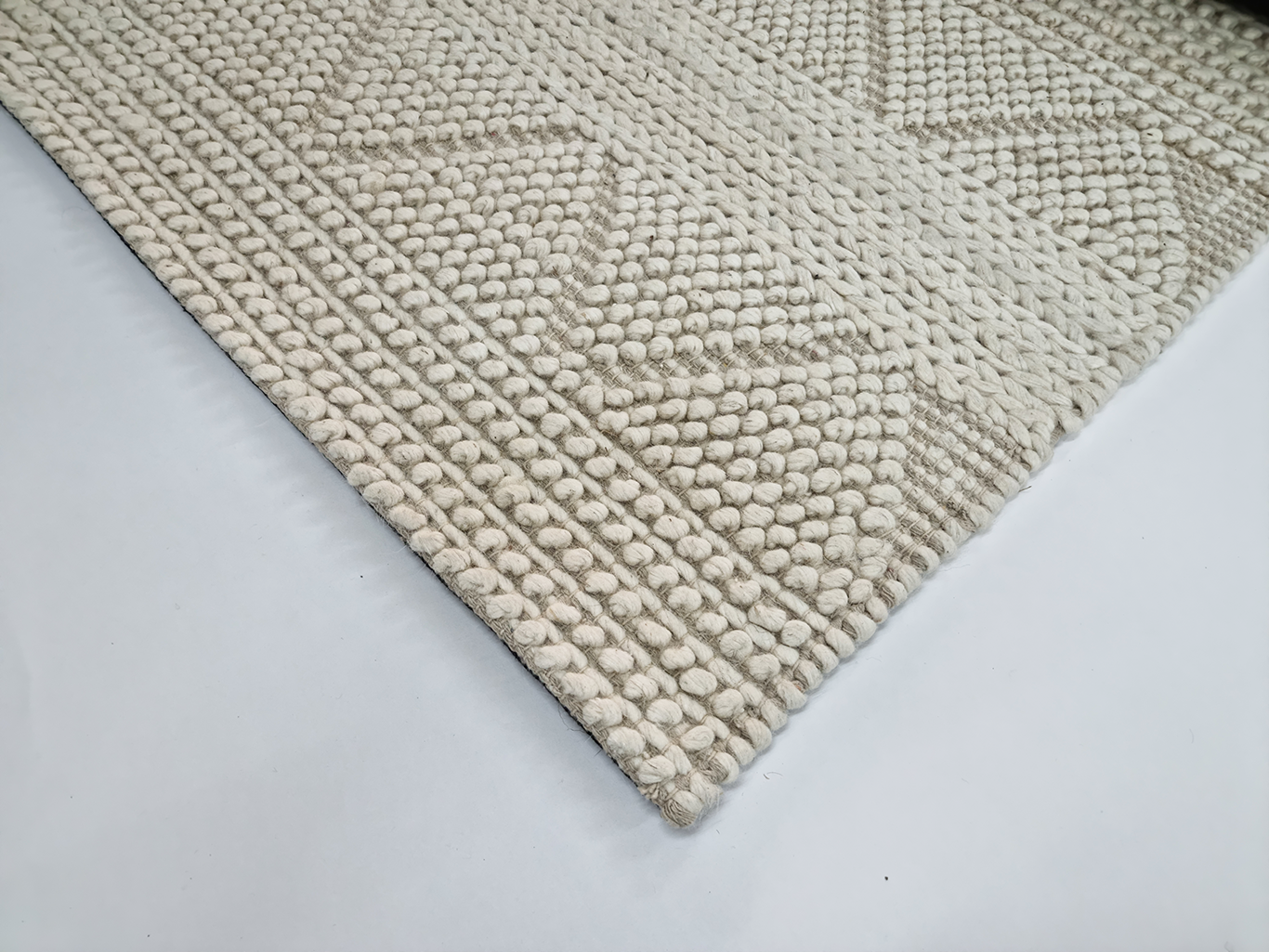 Textures 103 Ivory (Wool & Cotton blend)