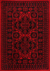 Tribe Afghan Traditional Red Rug