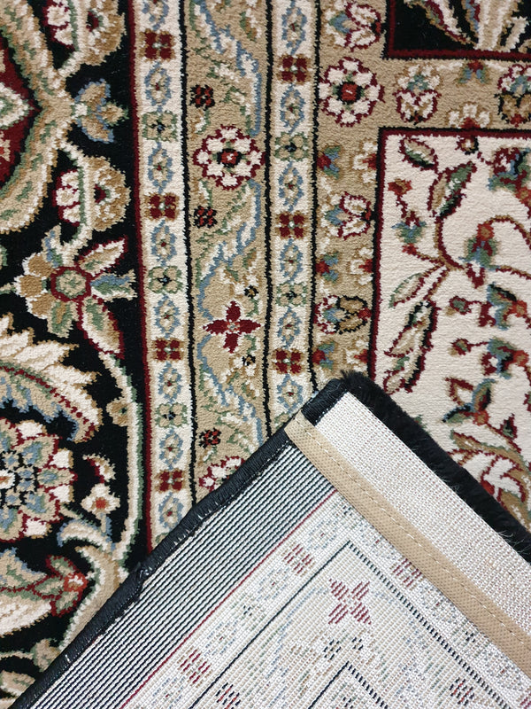 Black Isfahan Rug ISFAHAN 10682 BLACK - WA Rugs