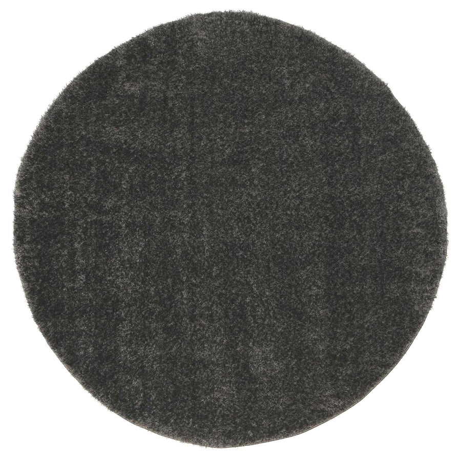 Fluffy  Shaggy Round - Anthracite