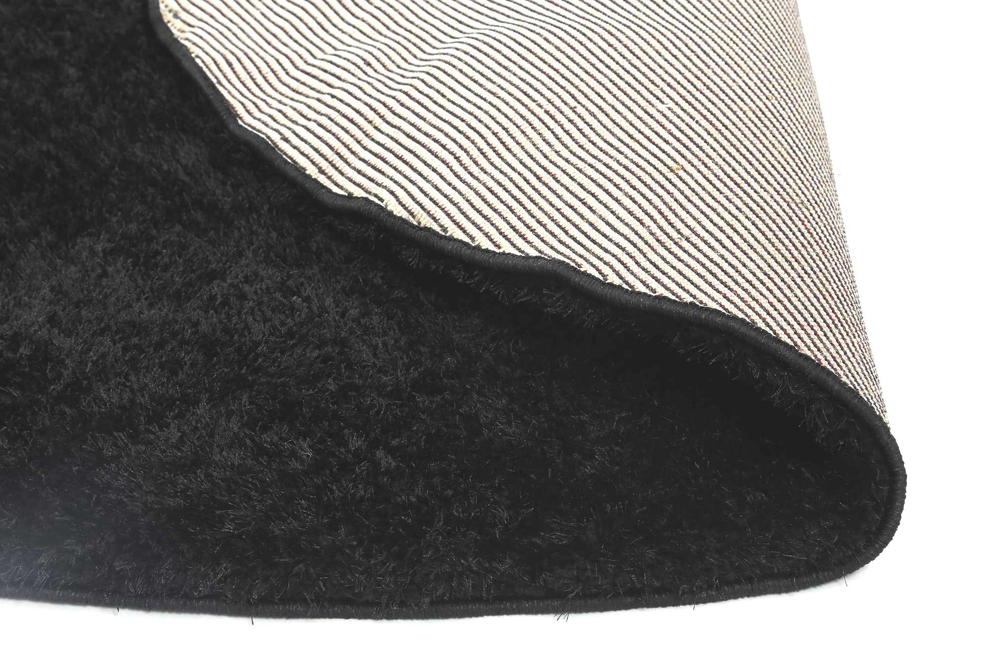 Fluffy Shaggy Round - Black