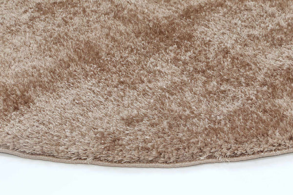 Round Rug Camel Fluffy Shaggy Round Rug Camel - WA Rugs