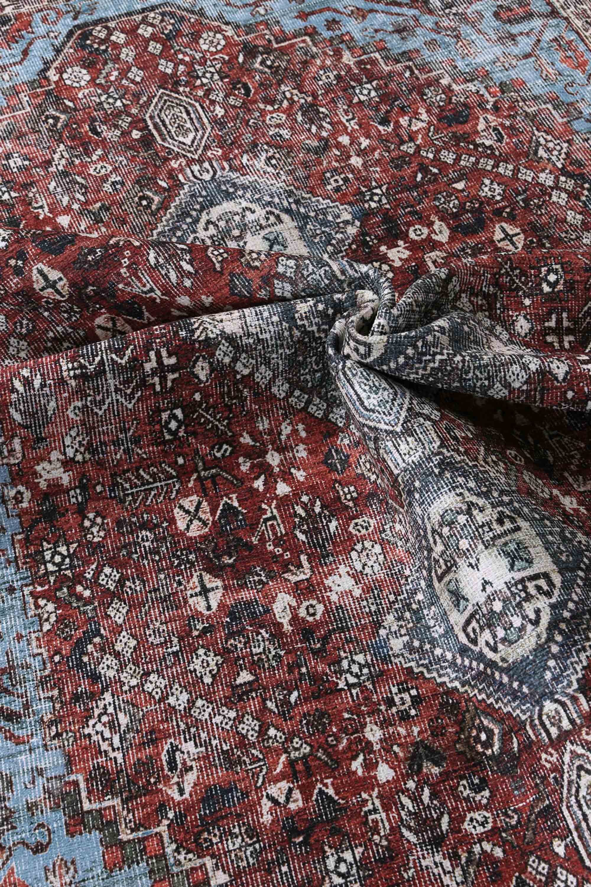 Vintage Distress Multi Colour Oriental