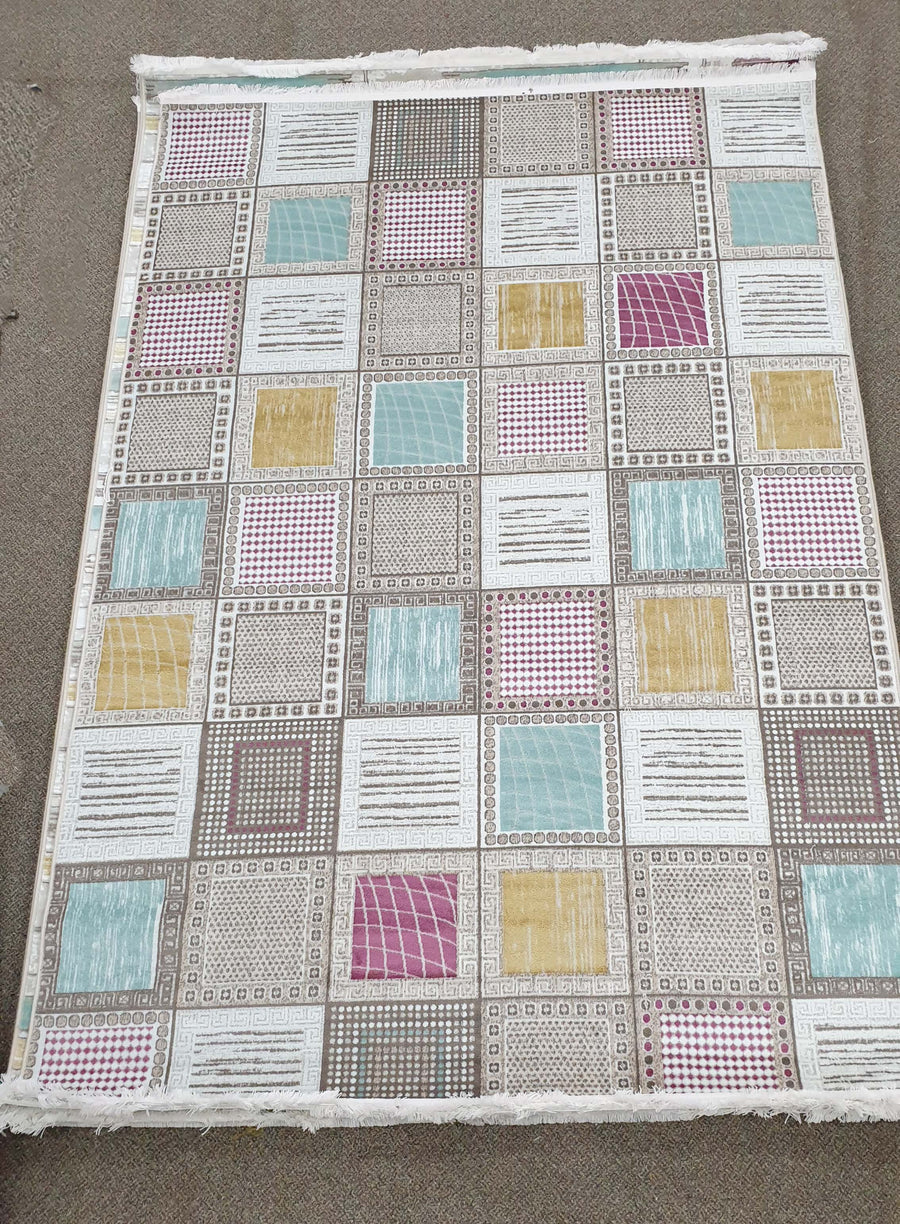 FESHANE 9416 BEIGE/TURQUOISE