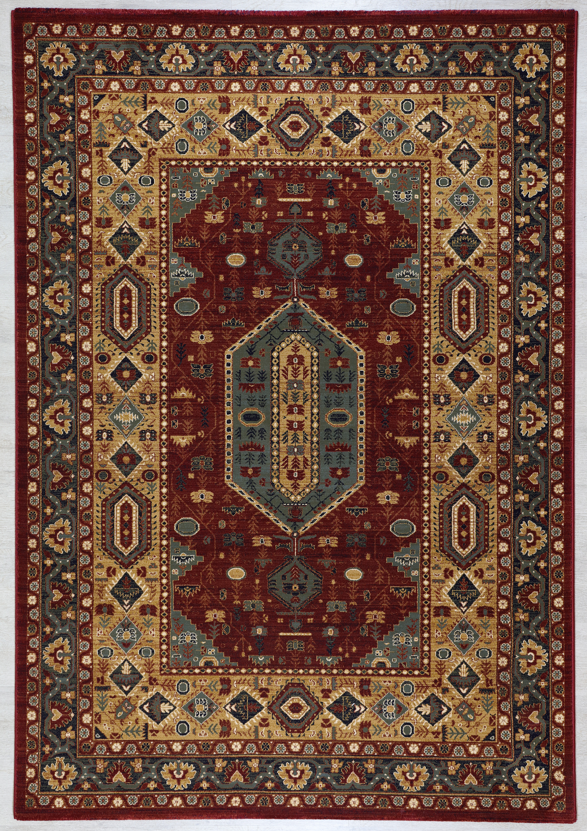 Ottoman 9544 RED/RED