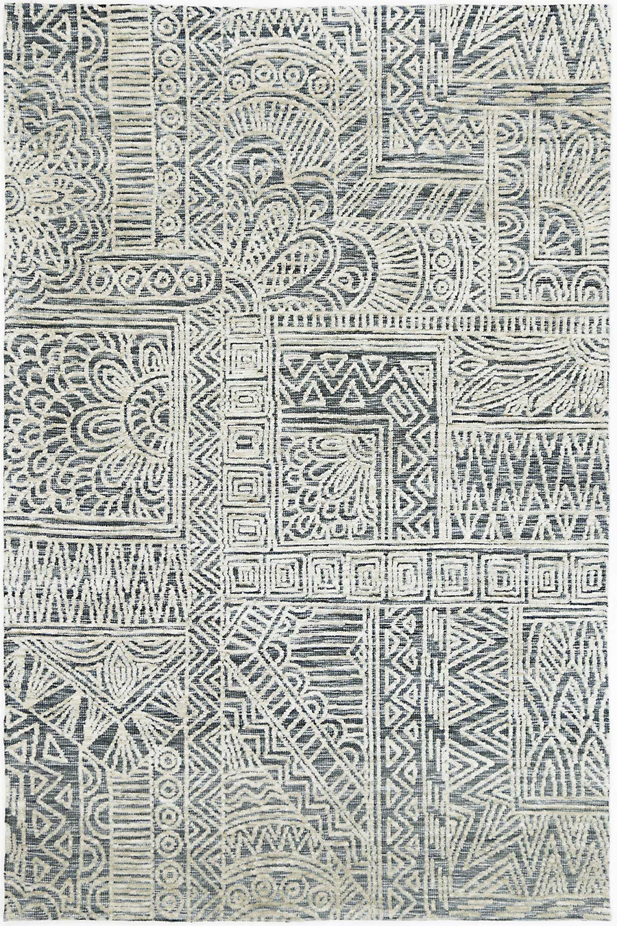 Amritsar Anthacite Flower Rug