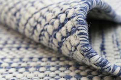 Nordic Blue Wool Rug