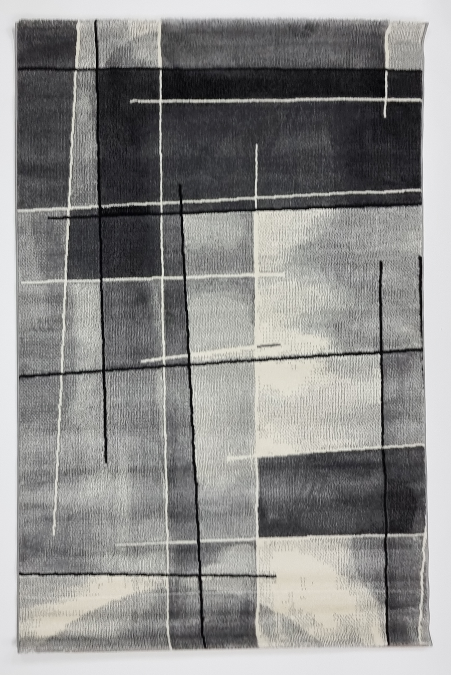 Geometric Black Rug by WARUGS