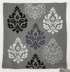 Embroidered Cushion Covers 45x45 cm CU17 GREY
