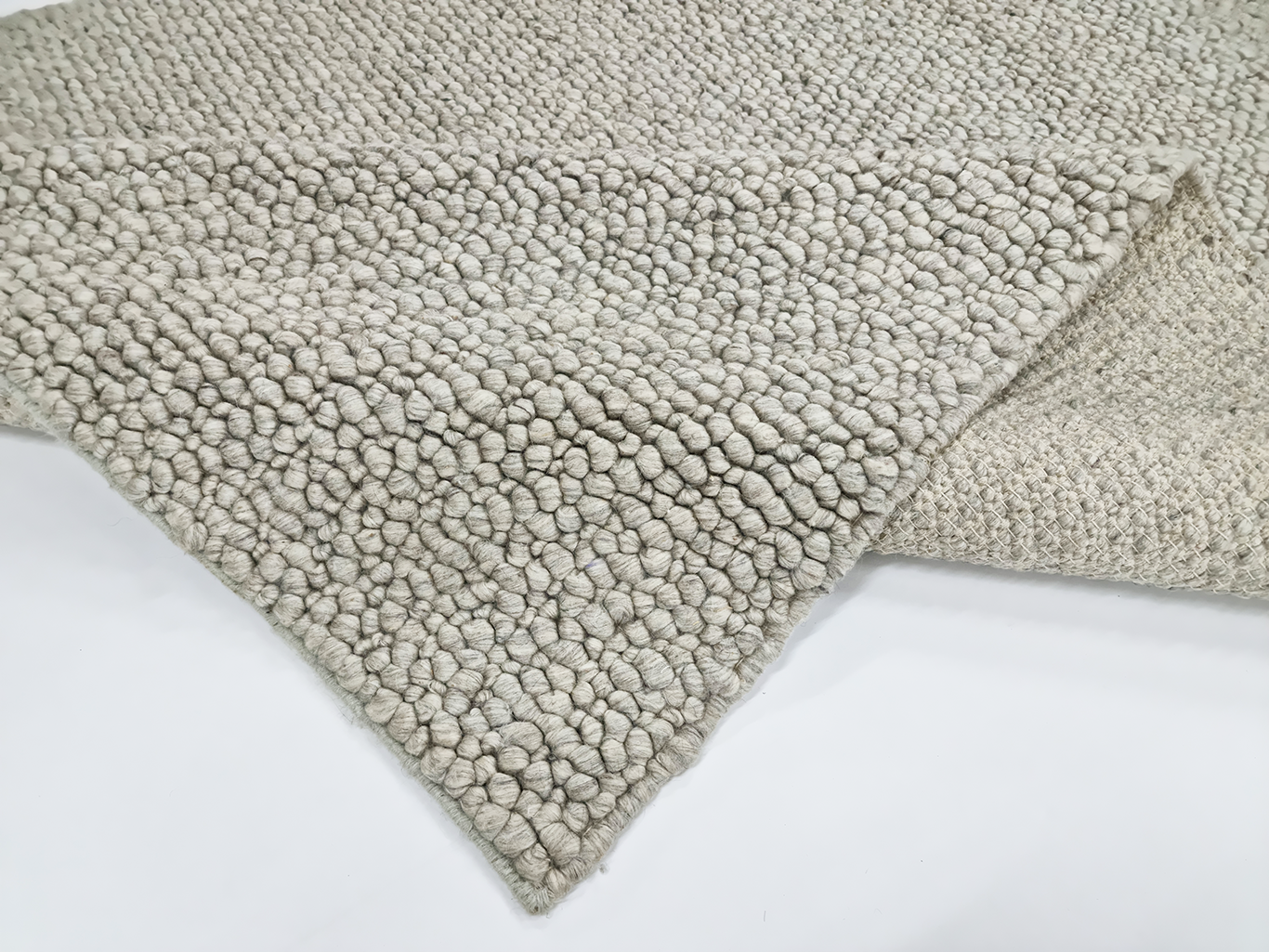 Fish eye -Vanilla (Wool rug)