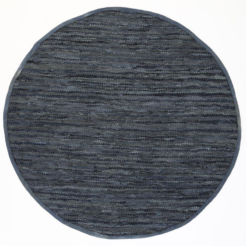 Leather Rug Grey