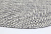 Nordic Grey Wool Round Rug