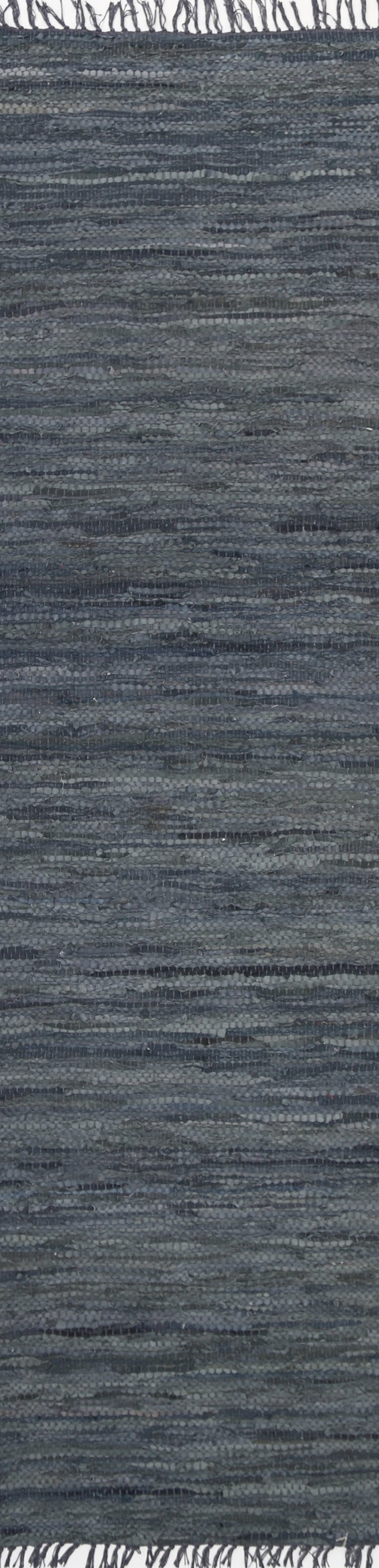 Leather Rug Grey