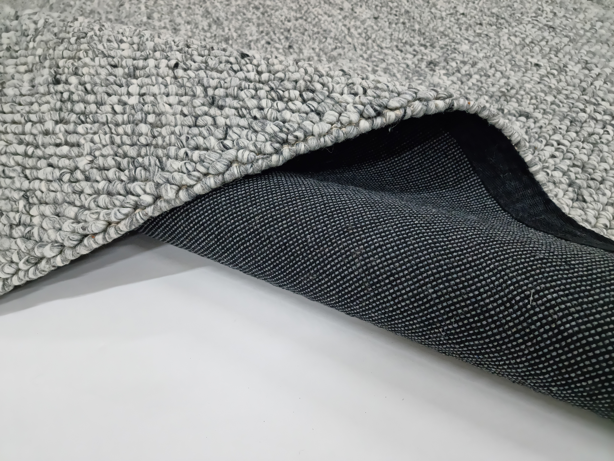Loops Grey (Wool Rug) - WA Rugs
