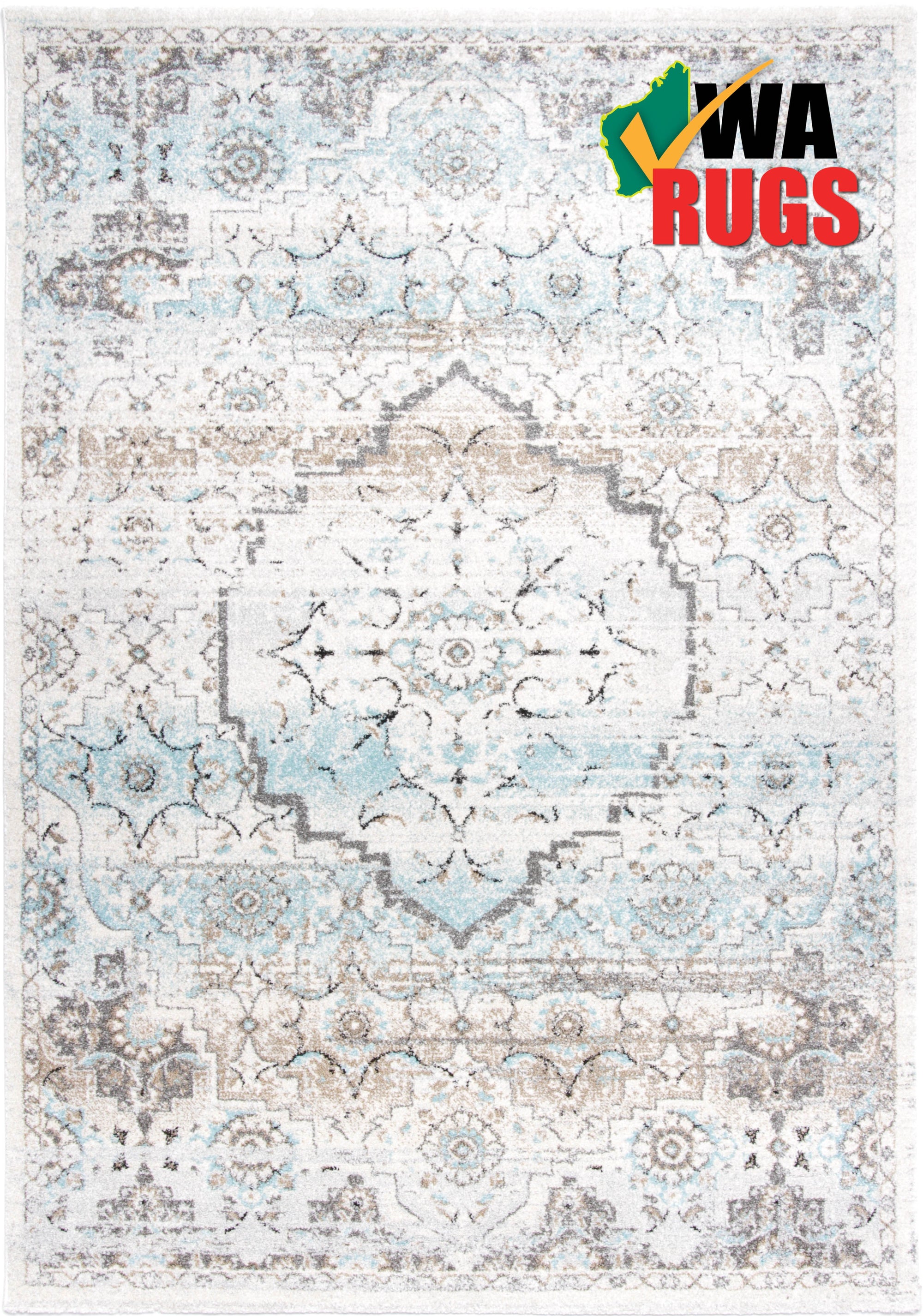 Melih 102 Cream Blue