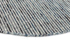 Nordic Teal Wool Round Rug