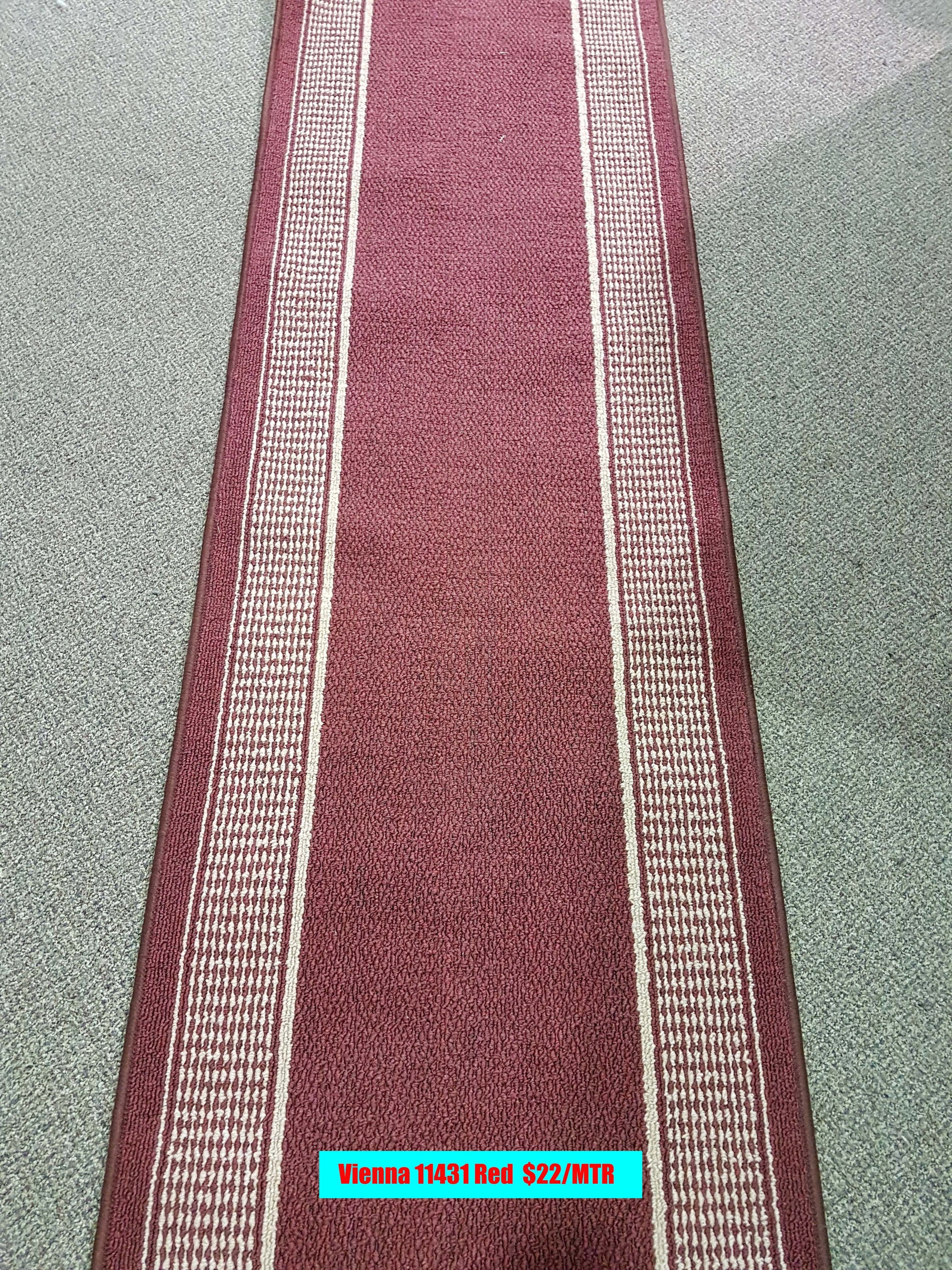 Hallway Runners - Rubber Backing(Flat weave)