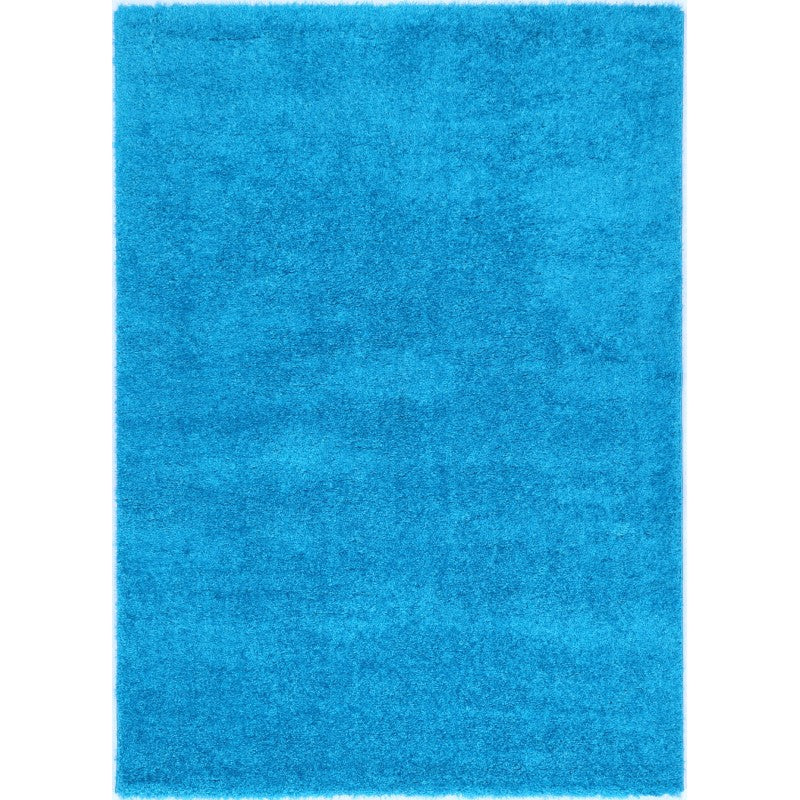 Fluffy  Shaggy Teal Blue